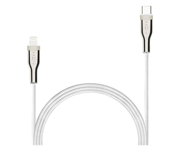 FIXED Pleciony Kabel USB-C/Lightning 2m biały FIXDB-CL2-WH - 1249138 - zdjęcie 4